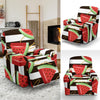 Piece Watermelon Stripe Black Pattern Print Recliner Cover-grizzshop