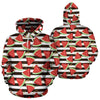 Piece Watermelon Stripe Black Pattern Print Women Men Pullover Hoodie-grizzshop