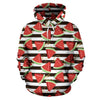 Piece Watermelon Stripe Black Pattern Print Women Men Pullover Hoodie-grizzshop