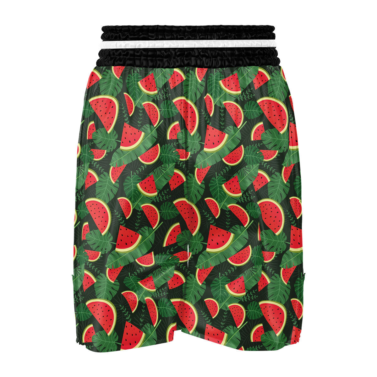 Pieces Leaf Watermelon Print Pattern Boxing Shorts-grizzshop