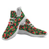 Pieces Leaf Watermelon Print Pattern White Athletic Shoes-grizzshop