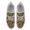 Pieces Leaf Watermelon Print Pattern White Athletic Shoes-grizzshop