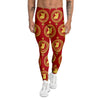 Pig And Chinese New Year Print Pattern Men's Leggings-grizzshop