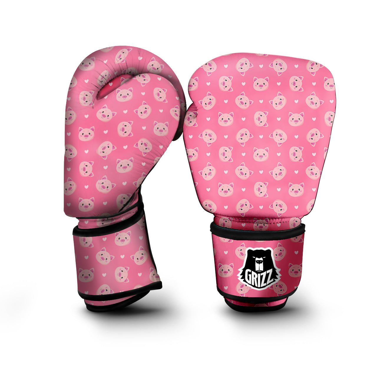 Pig Cute Cartoon Print Pattern Boxing Gloves-grizzshop