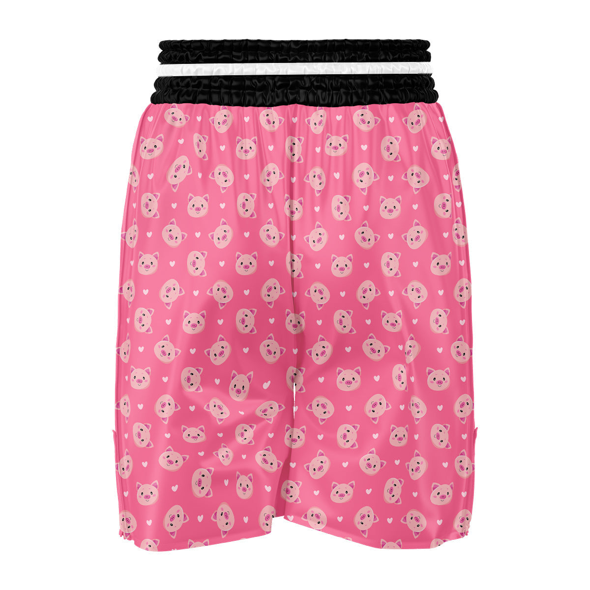 Pig Cute Cartoon Print Pattern Boxing Shorts-grizzshop