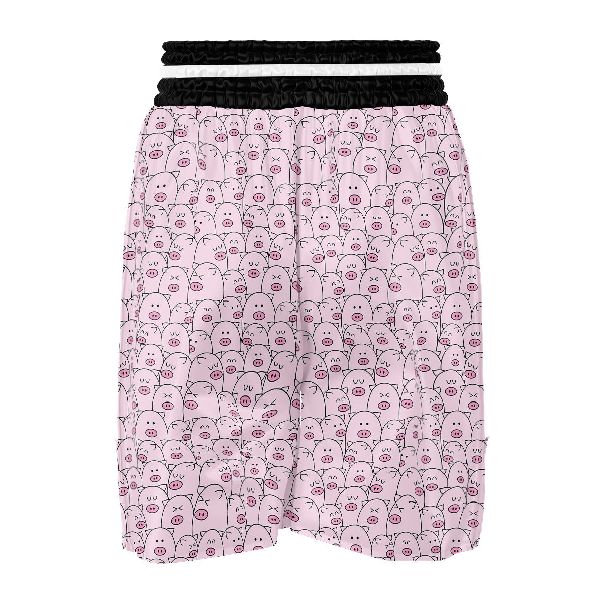 Pig Cute Pink Print Pattern Boxing Shorts-grizzshop