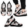 Pig Hand Drawn Pattern Print Black Sneaker Shoes For Men Women-grizzshop