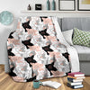 Pig Hand Drawn Pattern Print Blanket-grizzshop