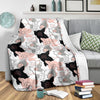 Pig Hand Drawn Pattern Print Blanket-grizzshop