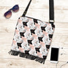 Pig Hand Drawn Pattern Print Crossbody Bags-grizzshop