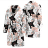 Pig Hand Drawn Pattern Print Men Long Robe-grizzshop