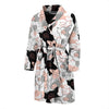 Pig Hand Drawn Pattern Print Men Long Robe-grizzshop