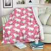 Pig Heart Pattern Print Blanket-grizzshop