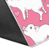 Pig Heart Pattern Print Floor Mat-grizzshop