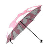 Pig Heart Pattern Print Foldable Umbrella-grizzshop