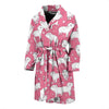 Pig Heart Pattern Print Men Long Robe-grizzshop