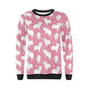 Pig Heart Pattern Print Women Crewneck Sweatshirt-grizzshop