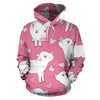 Pig Heart Pattern Print Women Men Pullover Hoodie-grizzshop