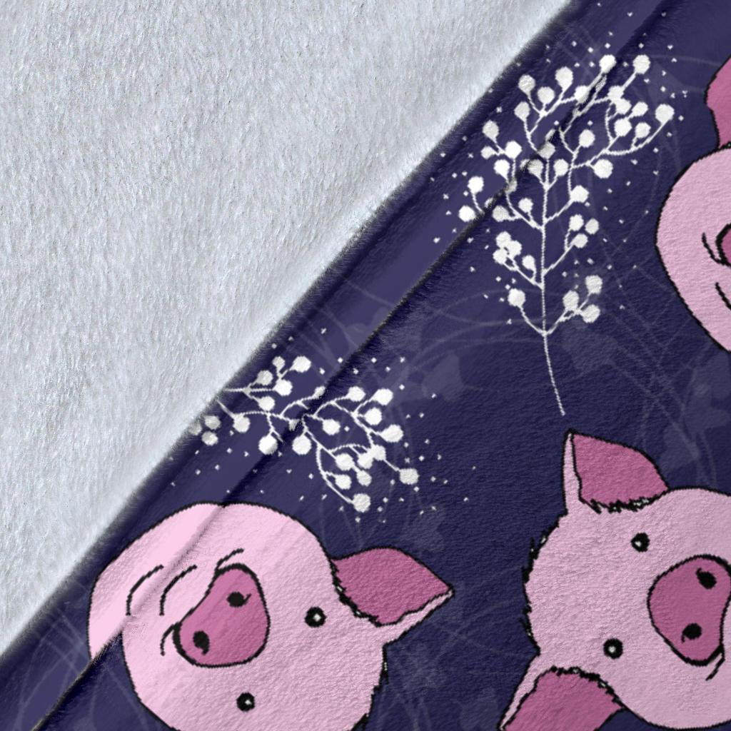 Pig Pattern Print Blanket-grizzshop