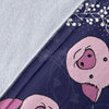 Pig Pattern Print Blanket-grizzshop