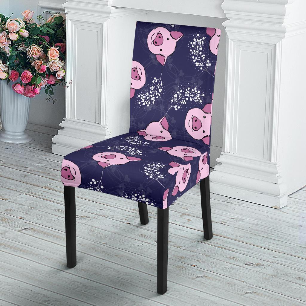 Pig Pattern Print Chair Cover-grizzshop