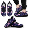 Pig Pattern Print Pattern Print Black Sneaker Shoes For Men Women-grizzshop