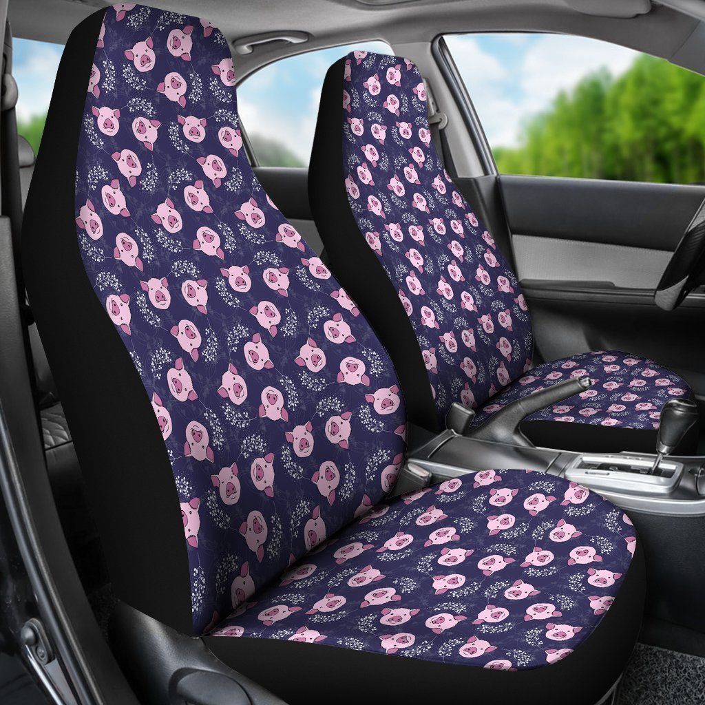 Pig Pattern Print Universal Fit Car Seat Cover-grizzshop