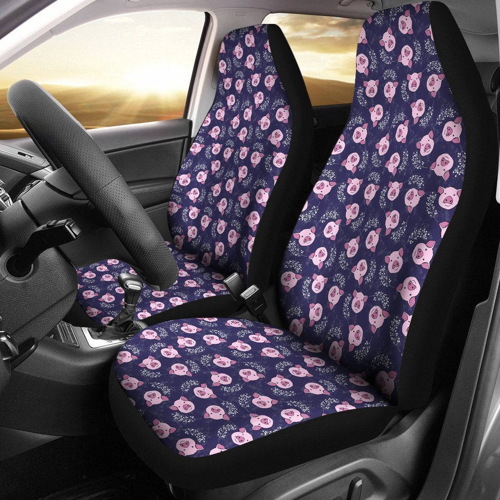 Pig Pattern Print Universal Fit Car Seat Cover-grizzshop