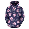 Pig Pattern Print Women Men Pullover Hoodie-grizzshop