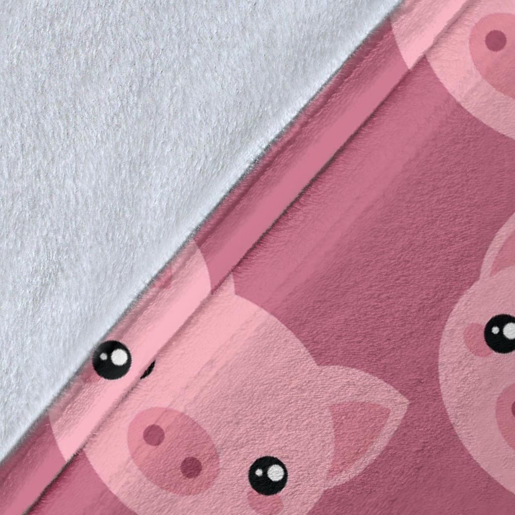 Pig Print Pattern Blanket-grizzshop