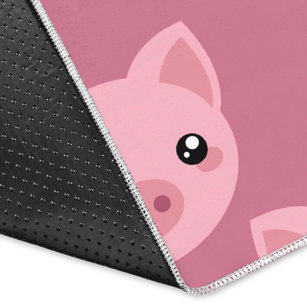 Pig Print Pattern Floor Mat-grizzshop