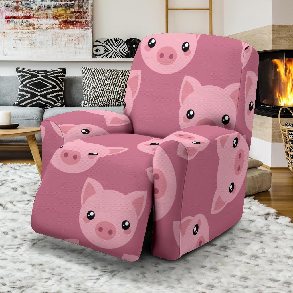 Pig Print Pattern Recliner Cover-grizzshop