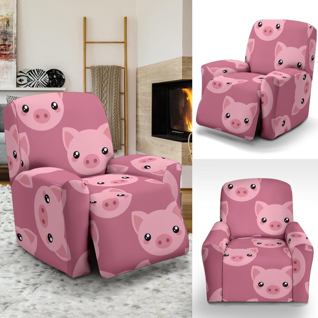 Pig Print Pattern Recliner Cover-grizzshop