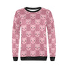 Pig Print Pattern Women Crewneck Sweatshirt-grizzshop