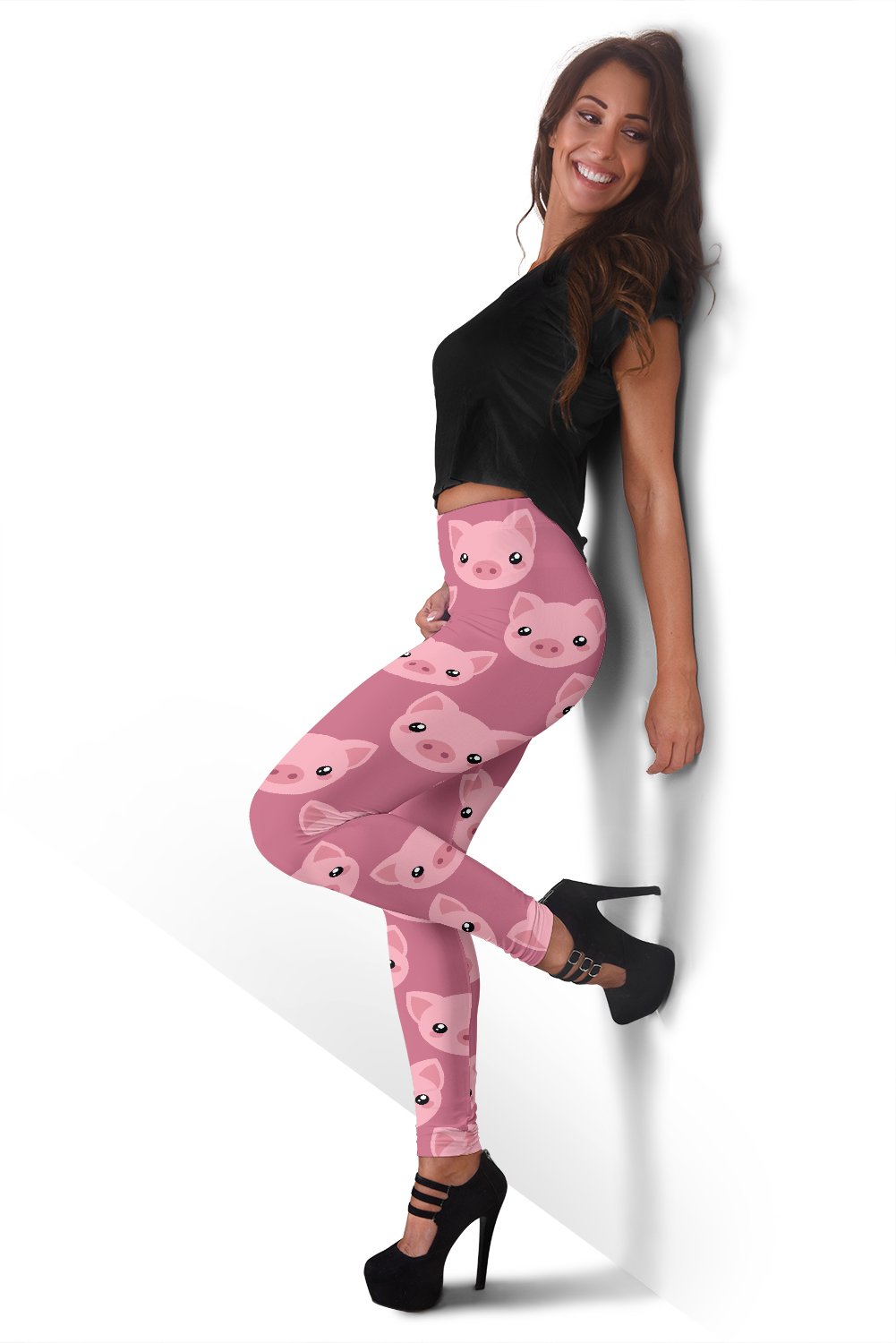 Pig Print Pattern Women Leggings-grizzshop