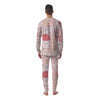 Pig Tail Pink Print Men's Pajamas-grizzshop