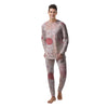 Pig Tail Pink Print Men's Pajamas-grizzshop