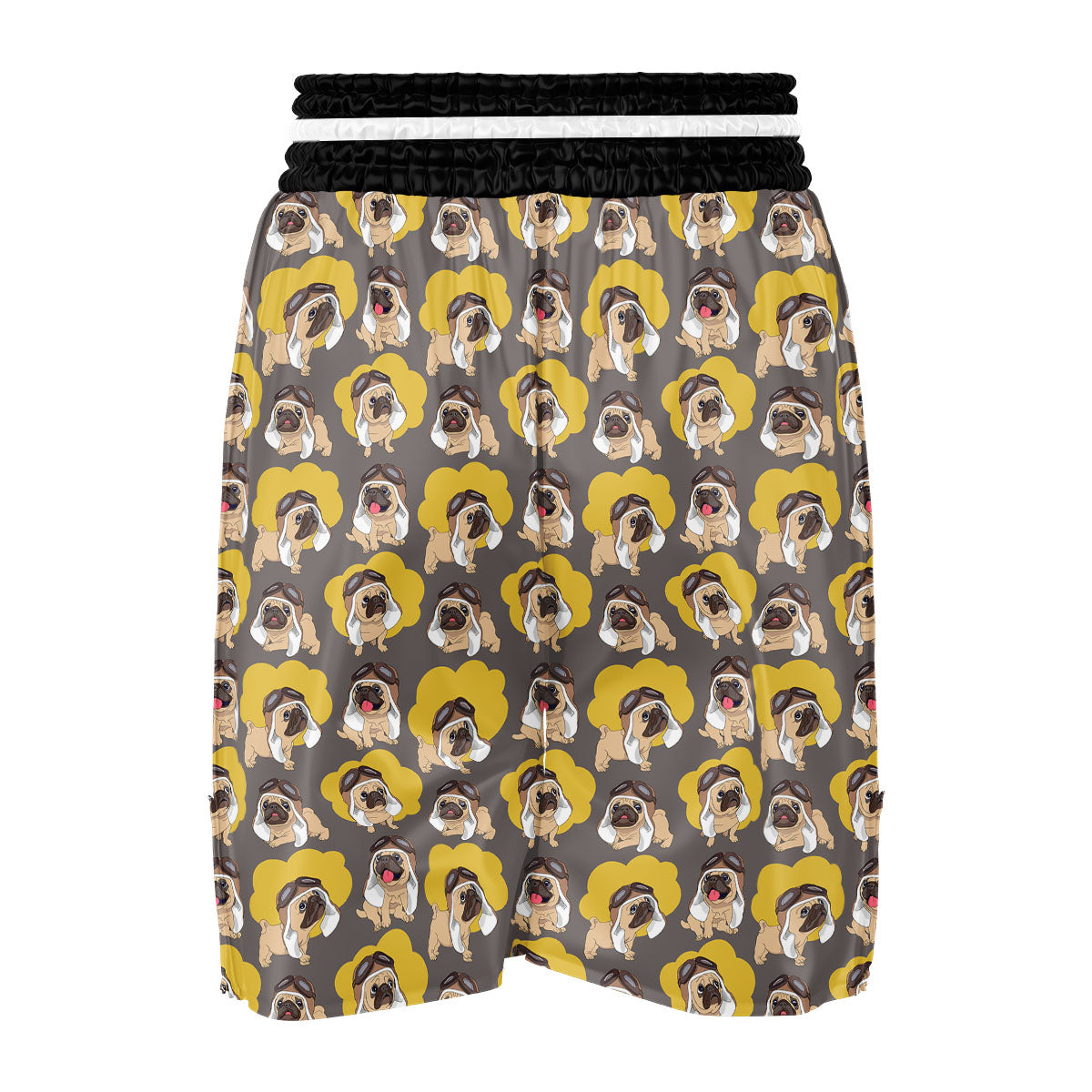 Pilot Pug Print Pattern Boxing Shorts-grizzshop