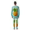 Pineapple 8-Bit Pixel Print Men's Pajamas-grizzshop