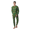 Pineapple Aloha Hibiscus Print Pattern Men's Pajamas-grizzshop