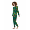 Pineapple And Tropical Watermelon Print Pattern Women's Pajamas-grizzshop