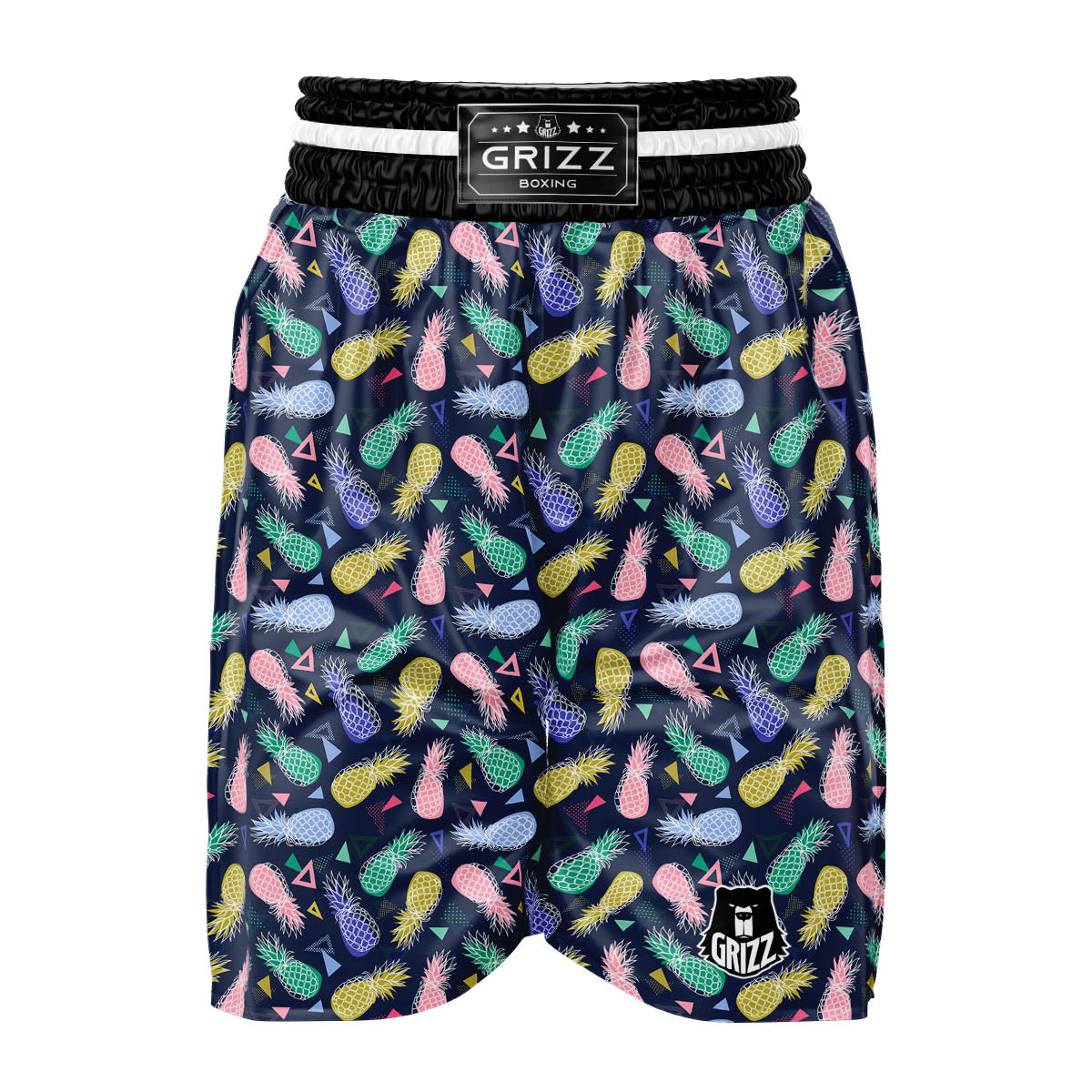 Pineapple Colorful Print Pattern Boxing Shorts-grizzshop