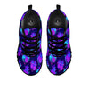 Pineapple EDM Purple Print Pattern Black Sneaker-grizzshop