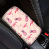 Pineapple Flamingo Print Car Console Cover-grizzshop