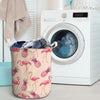 Pineapple Flamingo Print Laundry Basket-grizzshop