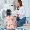 Pineapple Flamingo Print Laundry Basket-grizzshop