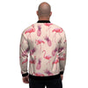 Pineapple Flamingo Print Men's Bomber Jacket-grizzshop