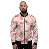 Pineapple Flamingo Print Men's Bomber Jacket-grizzshop