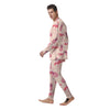 Pineapple Flamingo Print Men's Pajamas-grizzshop