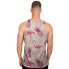 Pineapple Flamingo Print Men's Tank Tops-grizzshop